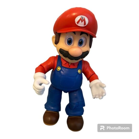 Super Mario It's-A Me, Mario! Collectible Action Figure Poseable Nintendo Mario - Picture 1 of 10